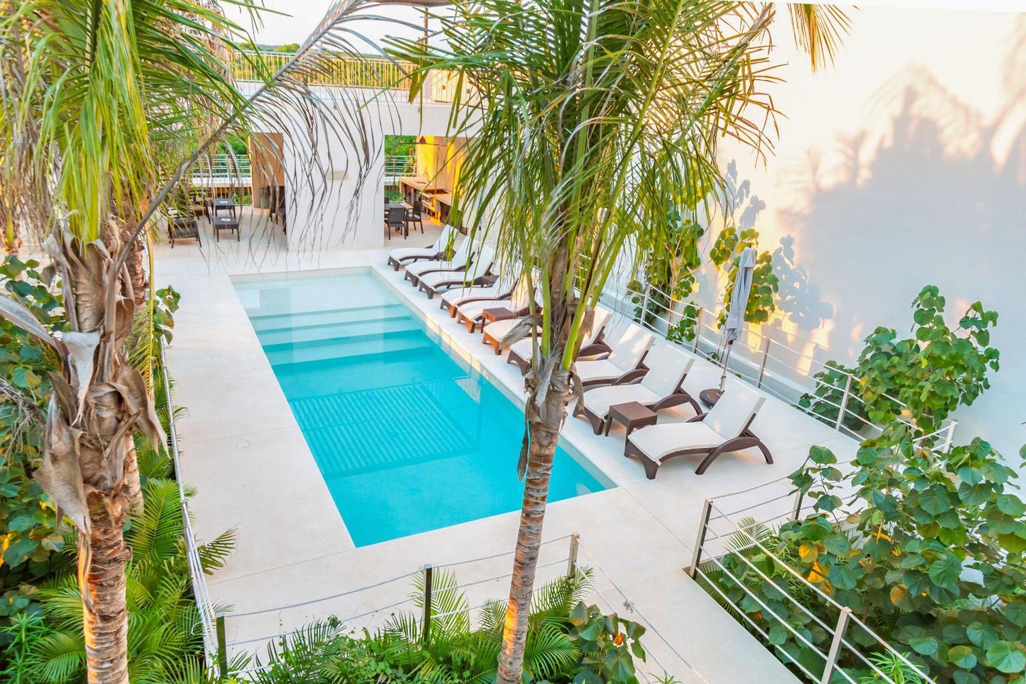 Santamar By Tao Beach Condos With Pool & Walk To Ocean Акумаль Номер фото